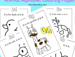 Animal Alphabet Coloring Pictures A Fun Learning Tool