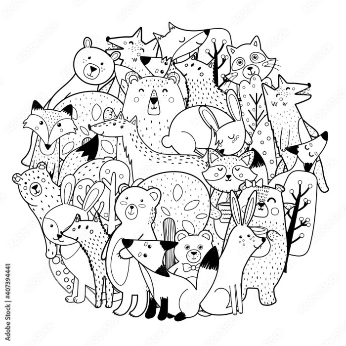 Animals of farthing wood coloring pages