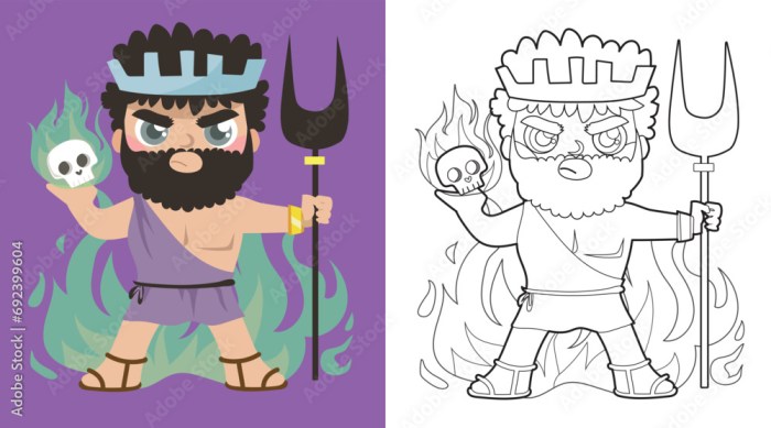 Animated hades greek god coloring pages