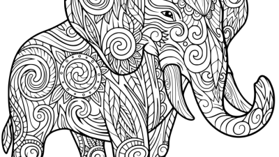 Free animal vector for a coloring book