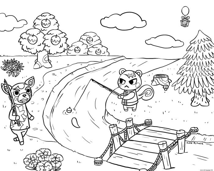 Animal crossing coloring book