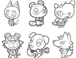 Animal Crossing New Horizons Coloring Pages Printable