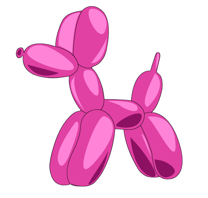 Balloon animal coloring page