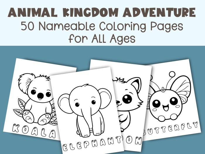 Animal booklet coloring worksheet