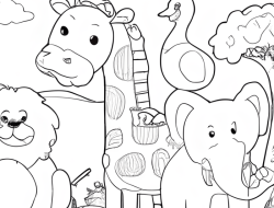 Animal Coloring Pages Black and White A Comprehensive Guide