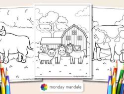 Farm Animals Coloring Pages Horse