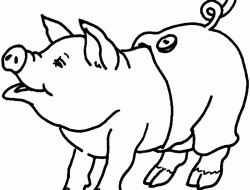 Animal Coloring Pages Pig