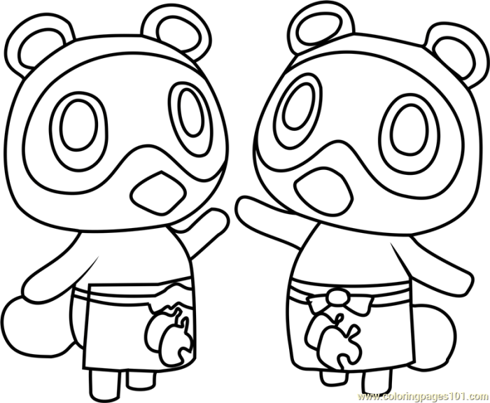 Animal crossing christmas coloring pages