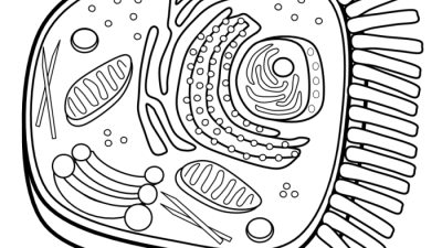 Animal cell plant cell coloring sheet