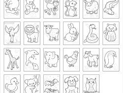 Animal Booklet Coloring Worksheet