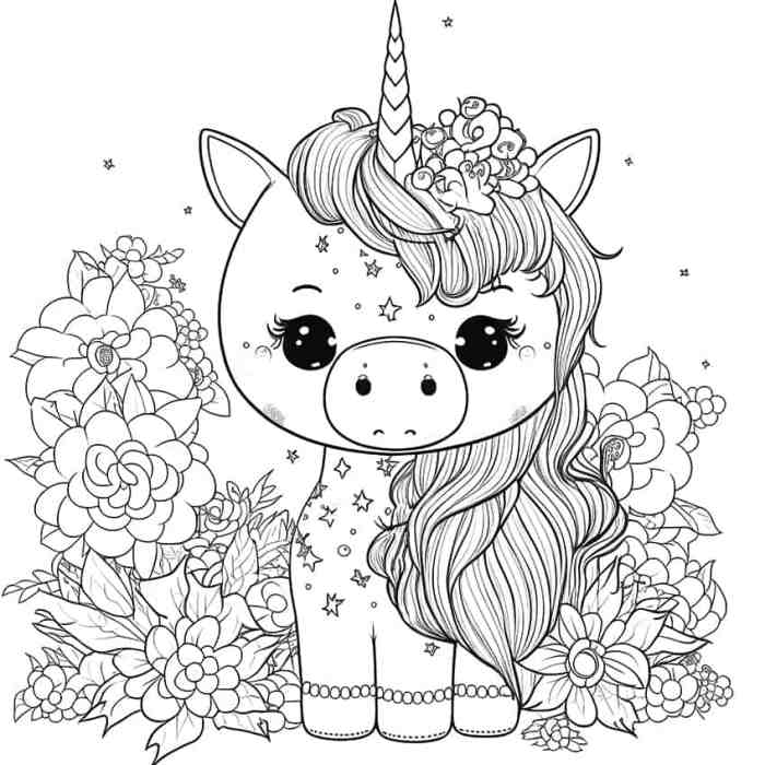 Animated animals coloring page