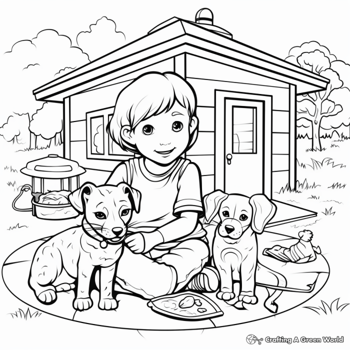 Animal shelter coloring sheets