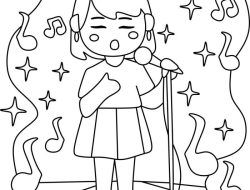 Free Anime Musician Coloring Pages Unleash Your Creativity