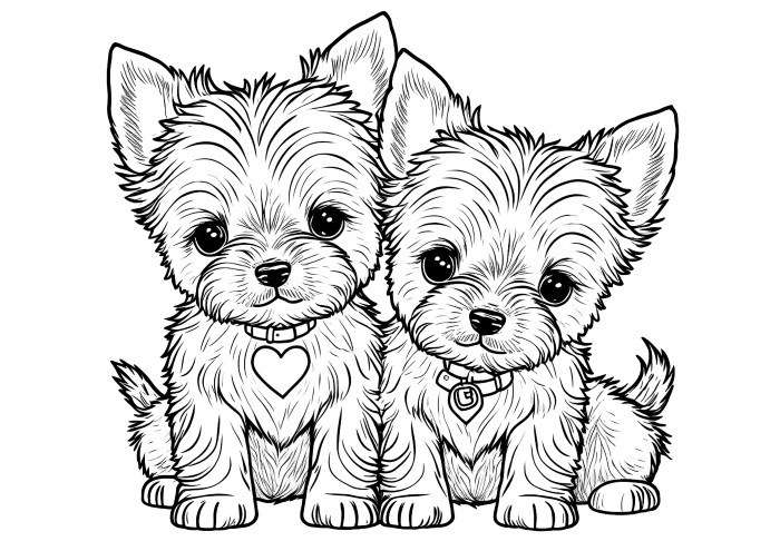 Animal coloring sheets dog