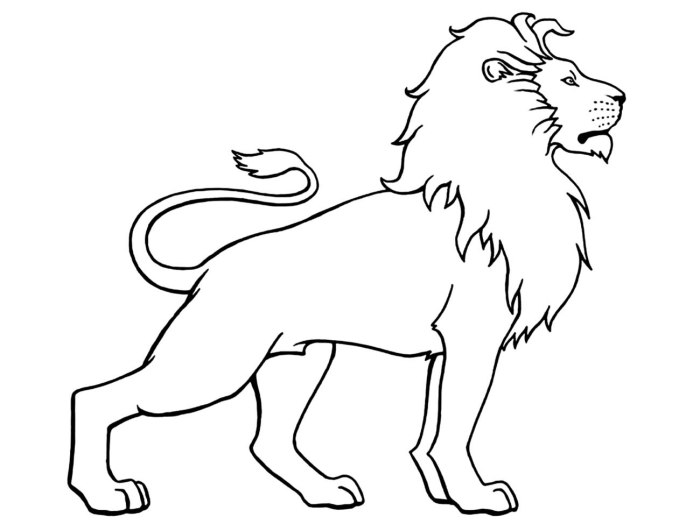 Carnival of the animals lion coloring