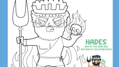 Animated Hades Greek God Coloring Pages