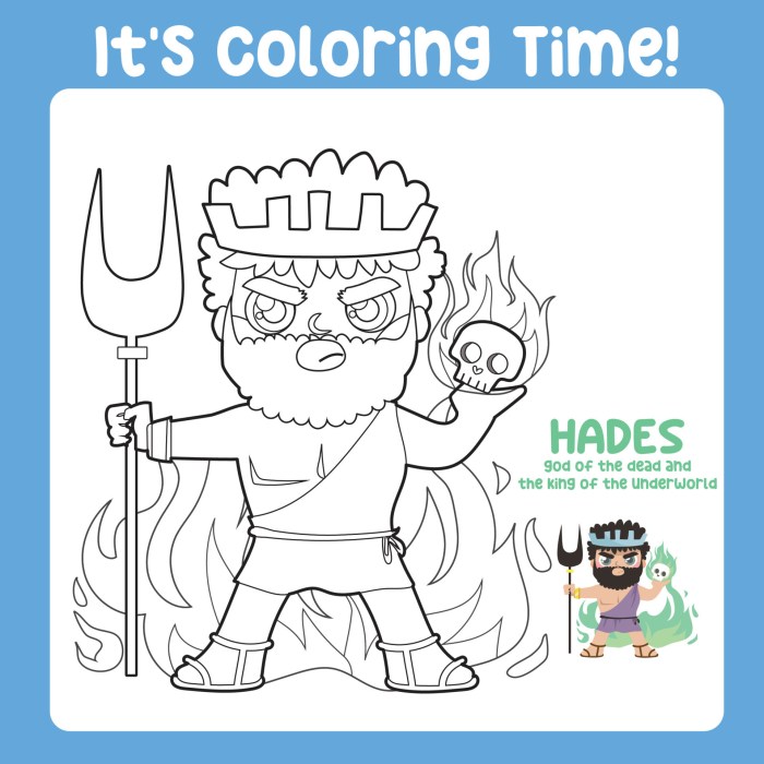 Animated hades greek god coloring pages