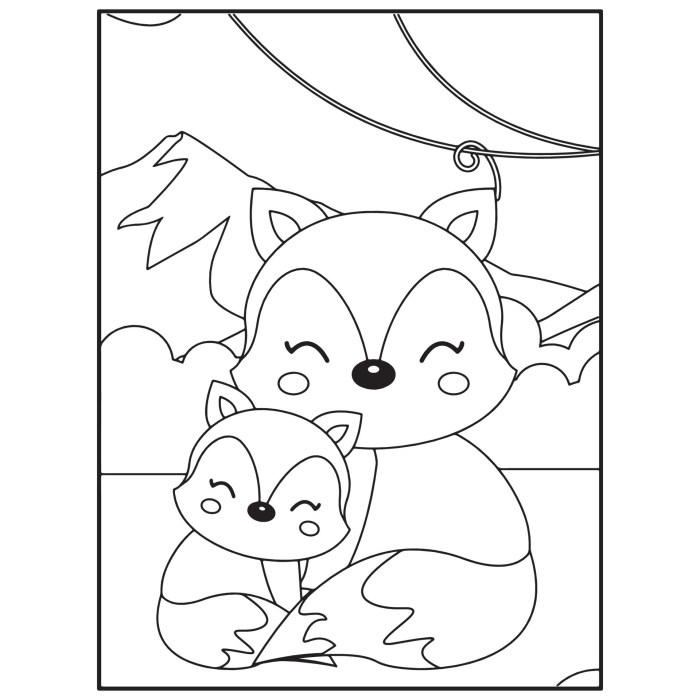 Cut litytle animals coloring pages