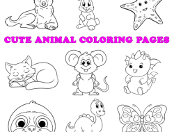 Free Downloading Coloring Page Animals