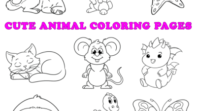 Free downloading coloring page animals