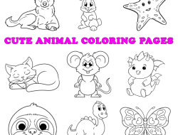 Coloring Pages Printable for Kids Animals