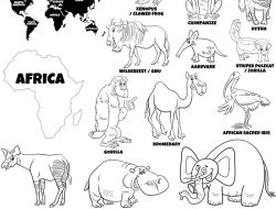 Kenya Animals Coloring Pages Fun & Educational