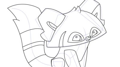 Animal jam coloring pages of redpanda