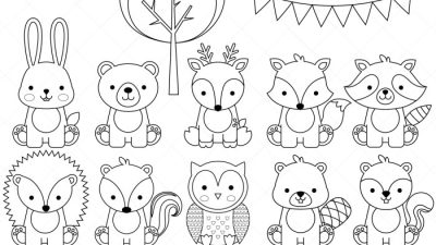 Animals of farthing wood coloring pages