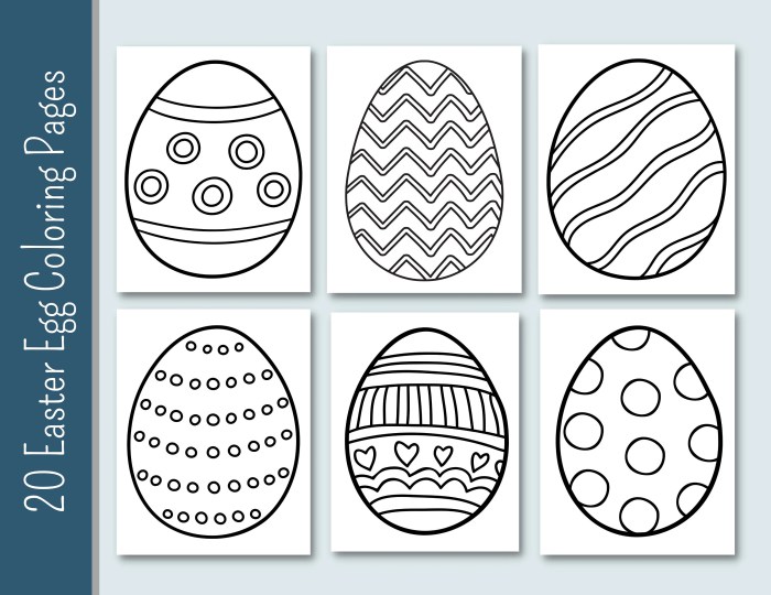 Different animal eggs coloring pages