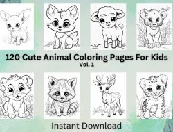 Printable Coloring Pages Cute Animals