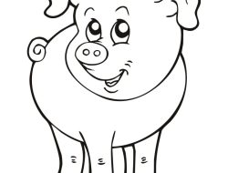 Coloring Sheet of Farm Animals