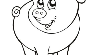 Coloring Sheet of Farm Animals