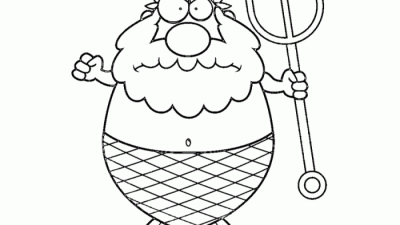 Animated poseidon greek god coloring pages