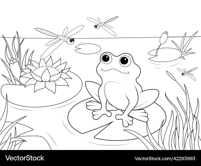 Wetland animals coloring pages