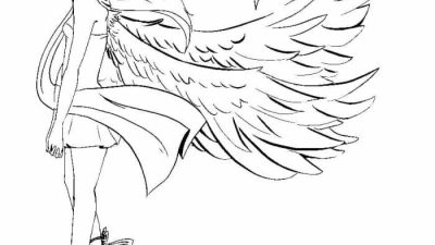 Anime Angel Coloring Pages to Print