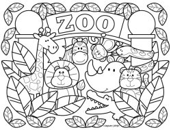 Coloring Books Animals Kids Fun for Little Artists