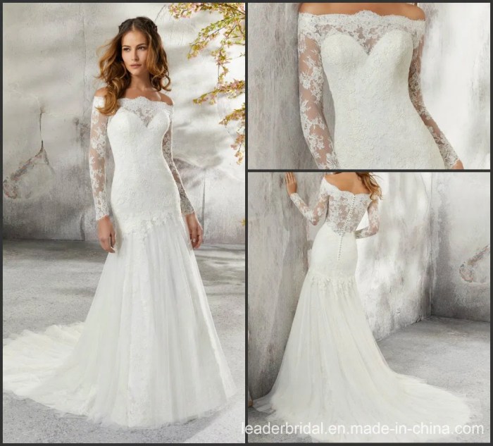 Long sleeve short wedding dresses