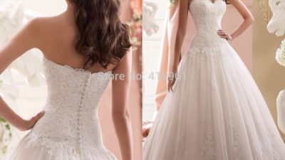 Vintage corset wedding dresses