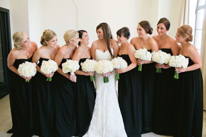 Wedding black bridesmaid dresses