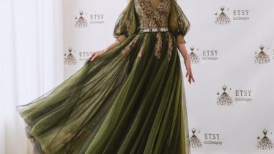 Dark green dresses for wedding