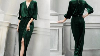 Green dress for wedding guest