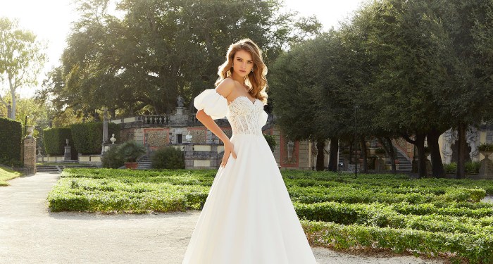 Wedding dresses with corsets