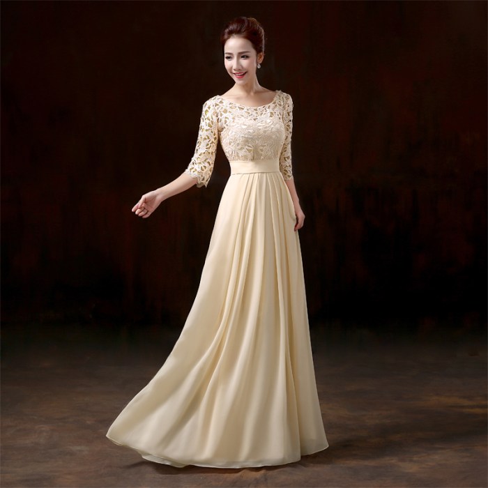 Beige dresses for wedding